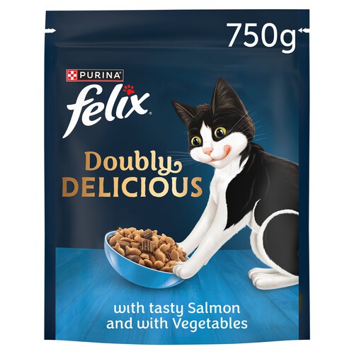 Felix Doubly Delicious Salmon & Vegetables Dry Cat Food