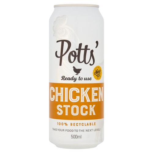 Potts Chicken Stock Can
