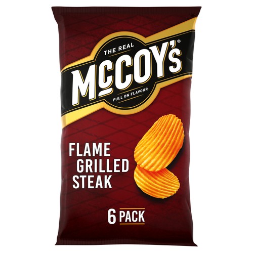 McCoy's Flame Grilled Steak Multipack Crisps 6 Pack