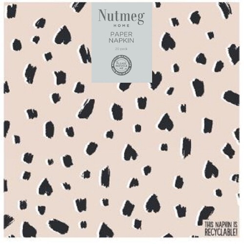 Nutmeg Home Leopard Marks Napkins