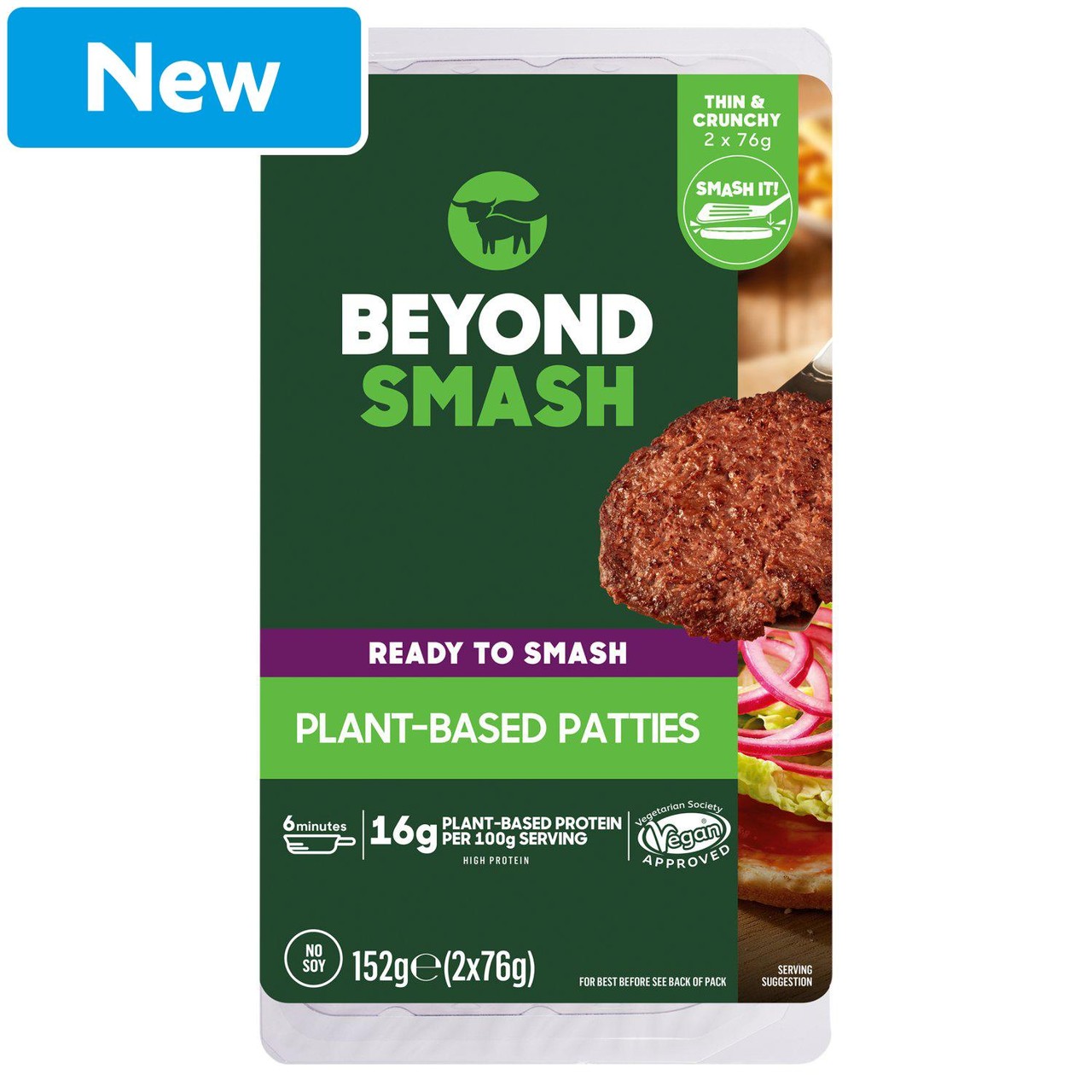 Beyond Meat Beyond Smash Plant-Based Patties 2 x 76g (152g)