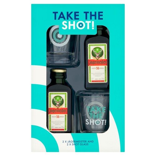 Jagermeister Take The Shot & Shot Glasses Gift Set 