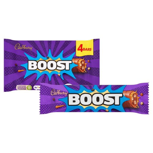 Cadbury Boost Chocolate Bar 4 Pack Multipack