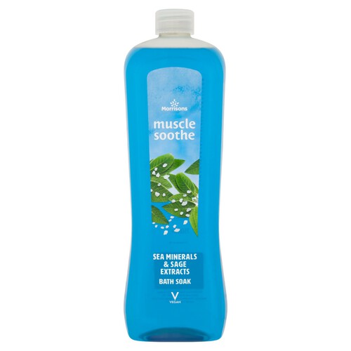 Morrisons Muscle Soothe Sea Minerals & Sage Bath Foam