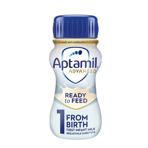 Aptamil Advanced 1 First Baby Milk Formula Liquid Ready to Feed from Birth
