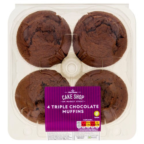 Morrisons triple chocolate muffins