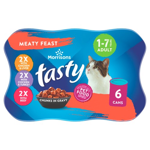 Morrisons cat food meat chunks in gravy