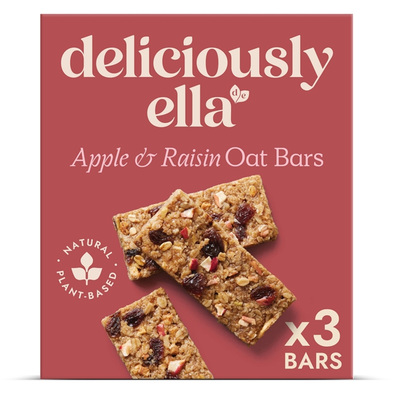 Deliciously Ella Apple, Raisin & Cinnamon Oat Bars Multipack 3x50g