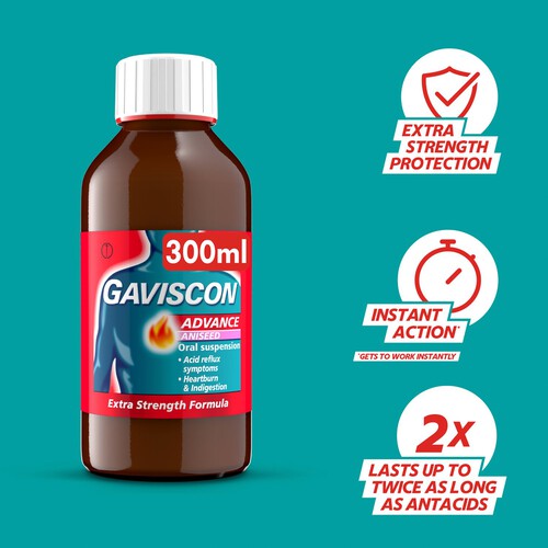 Gaviscon Advance Double Strength Heartburn & Indigestion Aniseed Flavour