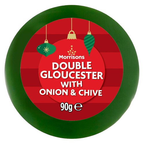 Morrisons Double Gloucester With Onion & Chive Truckle 