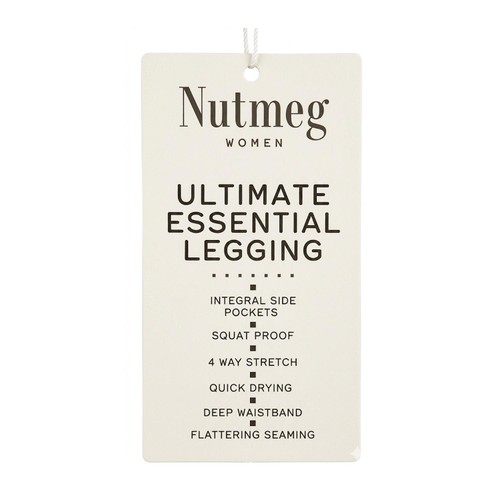 Nutmeg Ladies Size 20 Black Ultimate Essential Leggings