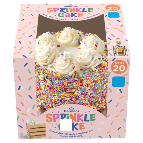 Morrisons Sprinkle Celebration Cake - Serves 20
