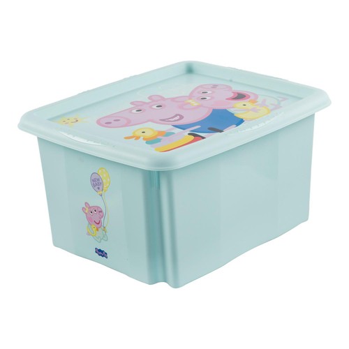 Karolina Peppa Pig 15l Turn Around Stacking Box With Lid