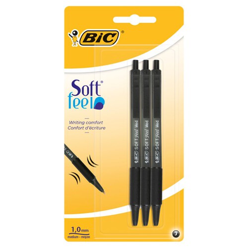 Bic Soft Feel Clic Grip Black 