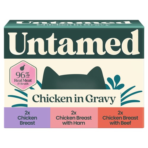 Untamed Chicken Selection Box In Gravy Cat Food 