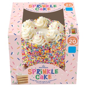 Morrisons Sprinkle Celebration Cake - Serves 20