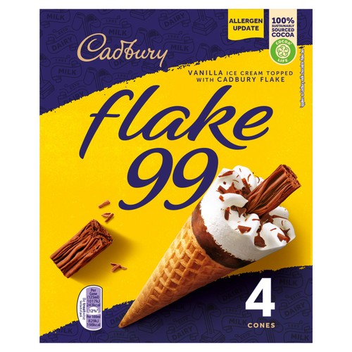 Cadbury Flake 99 Ice Cream Cones
