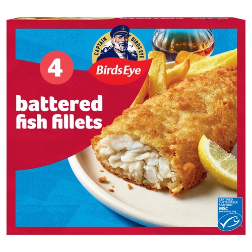 Birds Eye 4 Battered Fish Fillets