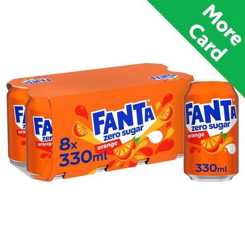 Fanta Orange Zero Cans