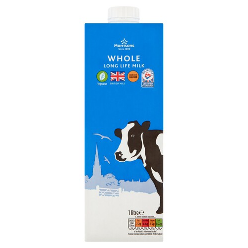 Morrisons Long Life British Whole Milk