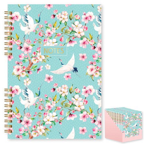 IG Design A5 Blue Bird Floral Notebook