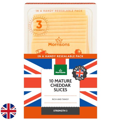 Morrisons Mature Cheddar Slices 250g