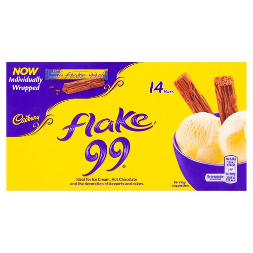 Cadbury Flake 99 Chocolate Mini Bars 14 Per Pack