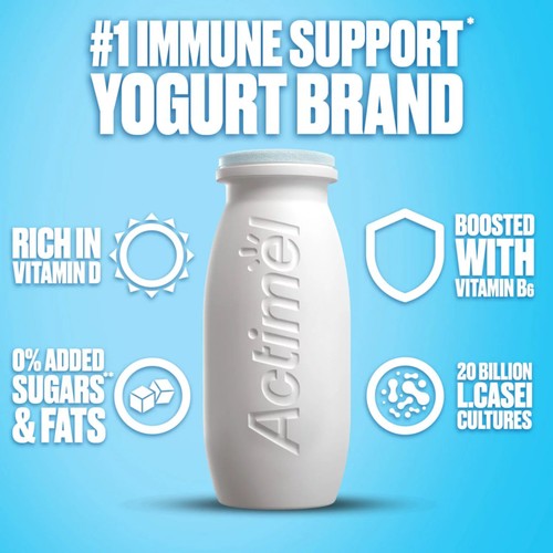 Actimel 0% Fat Original Yogurt Drinks