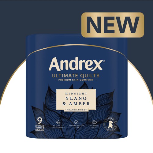 Andrex Ultimate Quilts Midnight Ylang & Amber Toilet Rolls 9 Pack