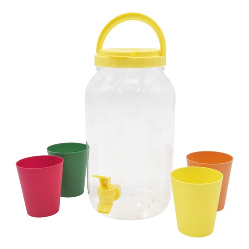 M Nutmeg Home Nutmeg Brights Dispenser With Cups