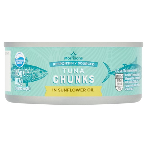 Morrisons tuna chunks in sunflower oil