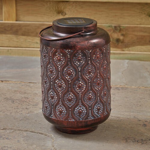 Morrisons Solar Metal Boho Lantern