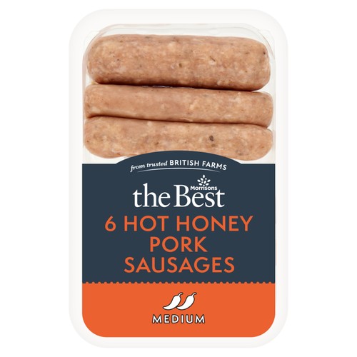 Morrisons The Best Limited Edition Hot Honey Pork Sausages