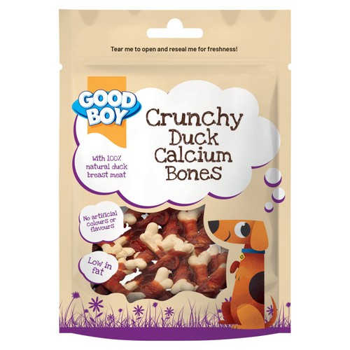 Good Boy duck calcium bones dog treats