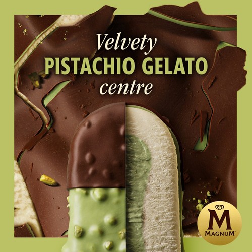 Magnum Signature Pistachio Ice Cream Sticks 3 x 90ml