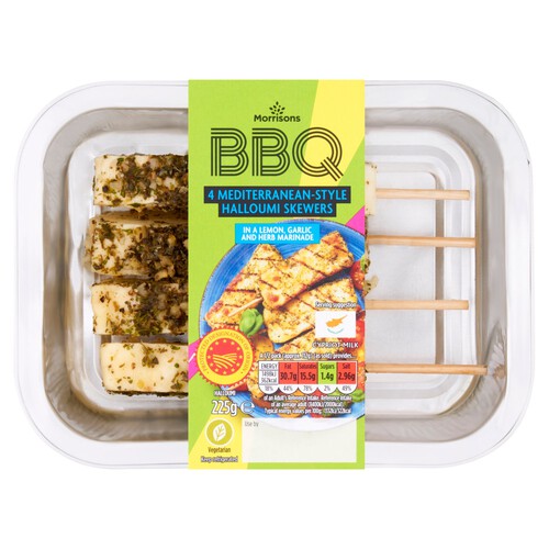 Morrisons Summer Mediterranean Style Halloumi Skewers