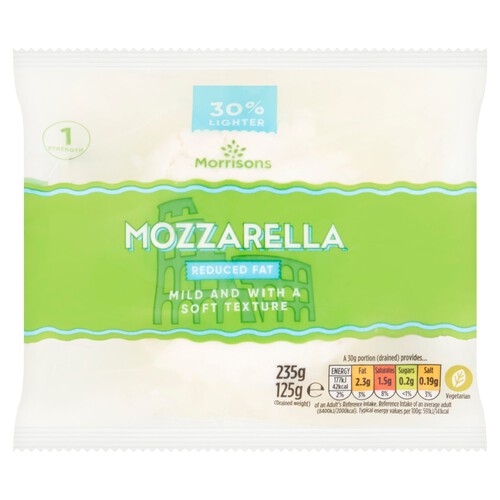 Morrisons 30% Lighter Italian Mozarella