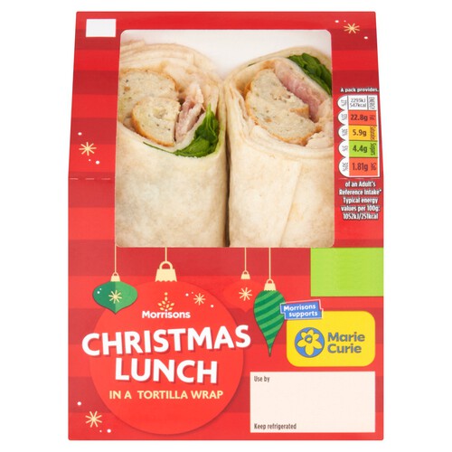 Morrisons Christmas Lunch In A Tortilla Wrap