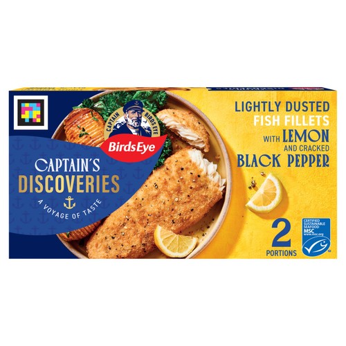 Birds Eye Captain's Discoveries 2 Lightly Dusted Fish Fillets 280g