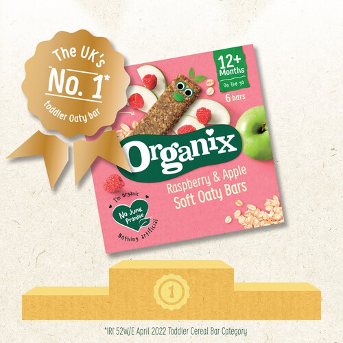 Organix Raspberry & Apple Soft Oaty Bars