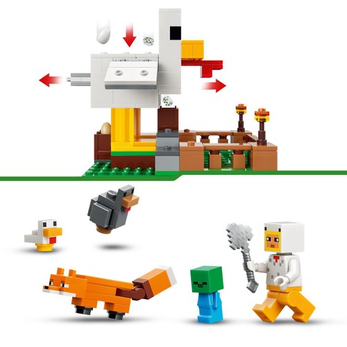 Lego Minecraft Chicken Farm 21585