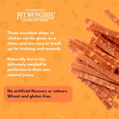 Pet Munchies Chicken & Cheese Dog Treats 100g