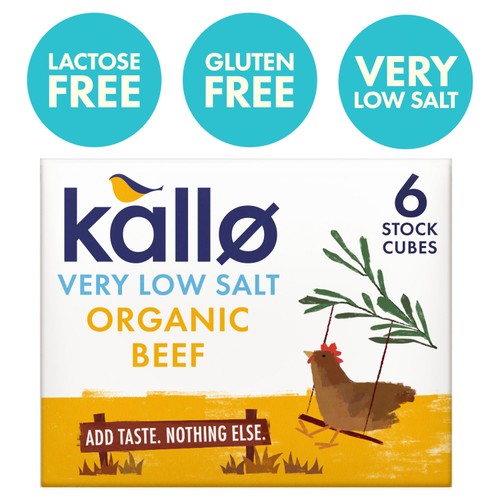 Kallo Organic Very Low Salt Chicken Stock Cubes 48g