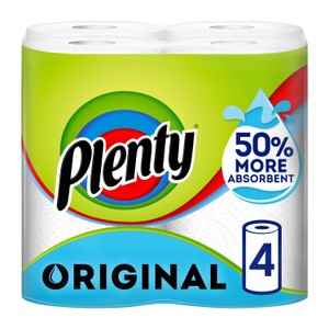 Plenty White Kitchen Towel 4 Rolls 4 Pack