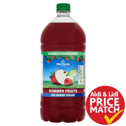 Morrisons No Added Sugar Summer Fruits Squash