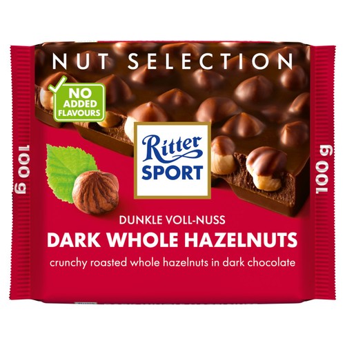 Ritter Sport nut selection dark whole hazelnuts