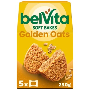Belvita Breakfast Soft Bakes Chocolate Filled Cereal Snack Bars Pack 5 x 50g