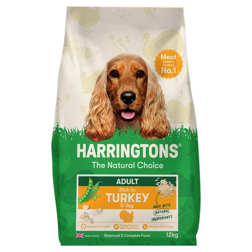 Harringtons Dry Adult Dog Food Rich in Turkey & Veg 