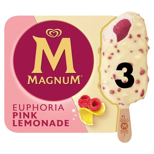 Magnum Euphoria Pink Lemonade Ice Cream Sticks 