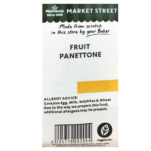 Market Street Fruit Panettone